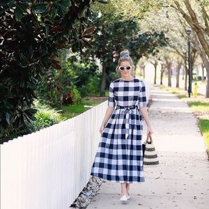 Dresses - Gingham Midi Dress Dresses - Gingham Midi Dress